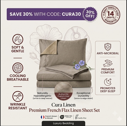 CuraWeave™ - Premium Woven Linen Sheets