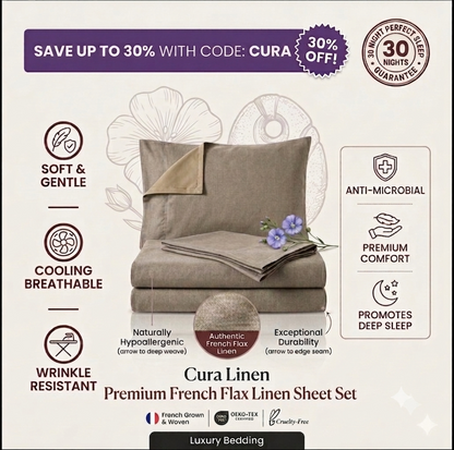 CuraWeave™ — The Sheets You'll Actually Want Against Your Skin